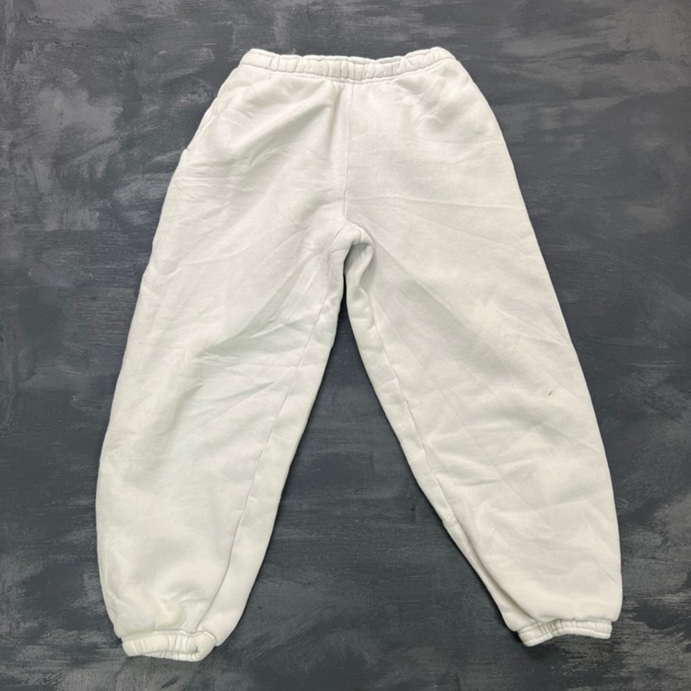 TNA Bubble Fleece Sweatpants Women's Medium White Mega‎ Fit Heavy Weight Artiza